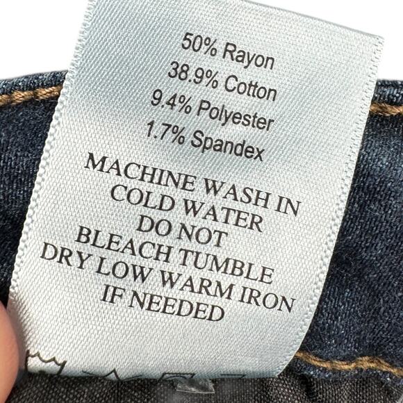 Just USA Blue 5 Pocket Stretch Soft Skinny High‎ Rise Slim Fit Jeans Type Size 6 - Picture 5 of 8